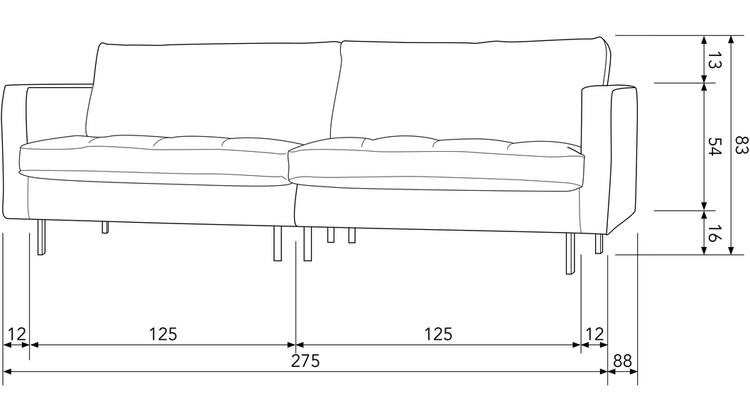WOOOD Rodeo Classic 3-Zitsbank