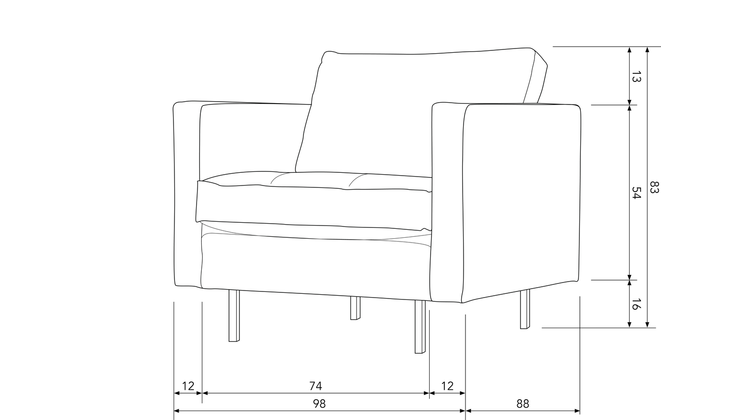 WOOOD Rodeo Fauteuil