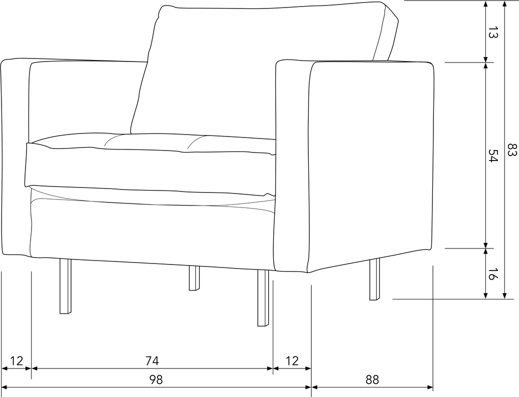 WOOOD Rodeo Fauteuil