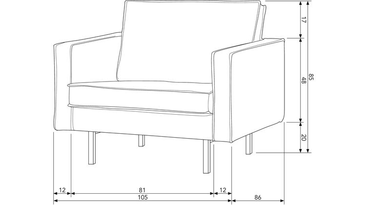 WOOOD Rodeo Fauteuil