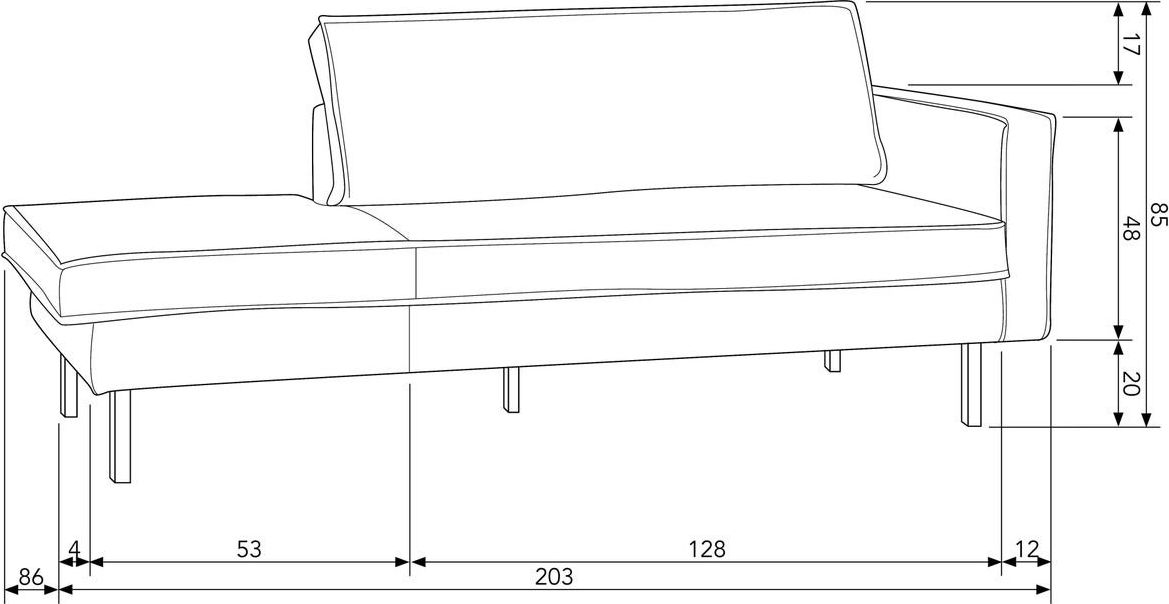 WOOOD Rodeo Rechts Daybed