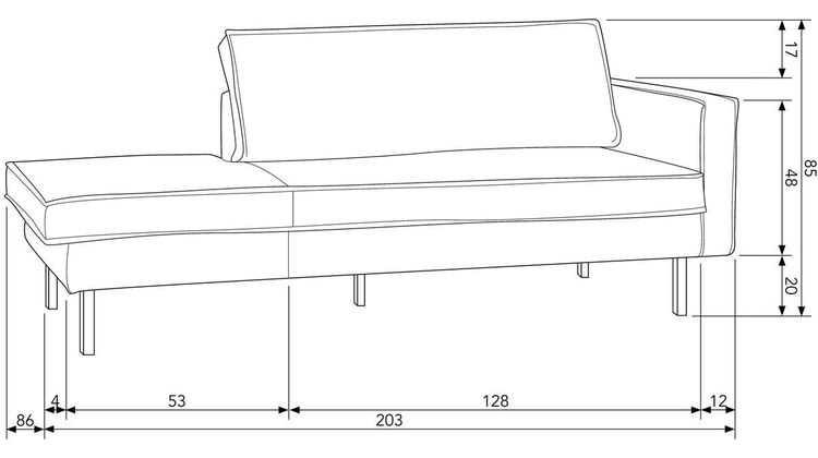 WOOOD Rodeo Rechts Daybed