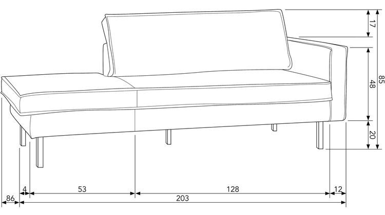 WOOOD Rodeo Rechts Daybed