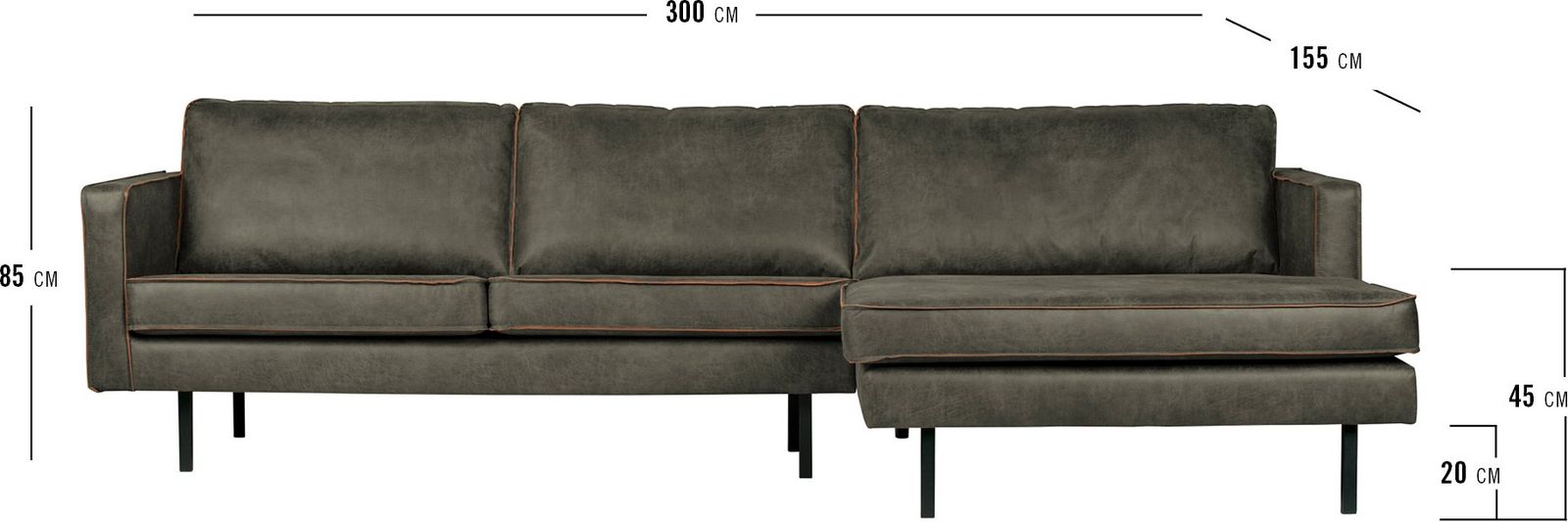 WOOOD Rodeo Rechts Loungebank