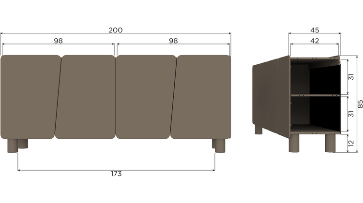 WOOOD Root Dressoir