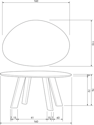 WOOOD Roundly Eettafel