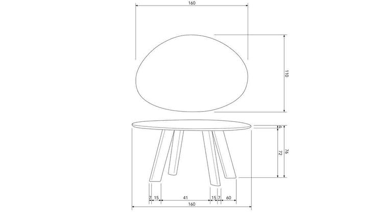 WOOOD Roundly Eettafel