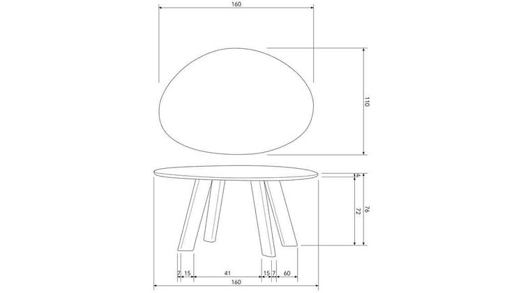 WOOOD Roundly Eettafel
