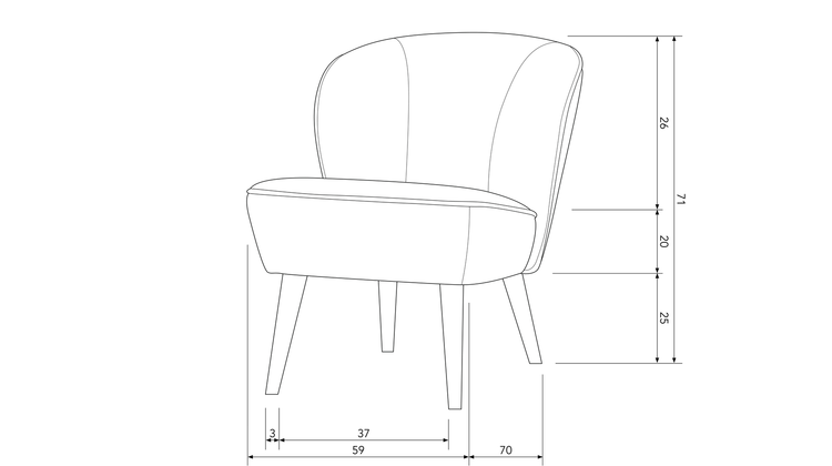 WOOOD Sara Fauteuil