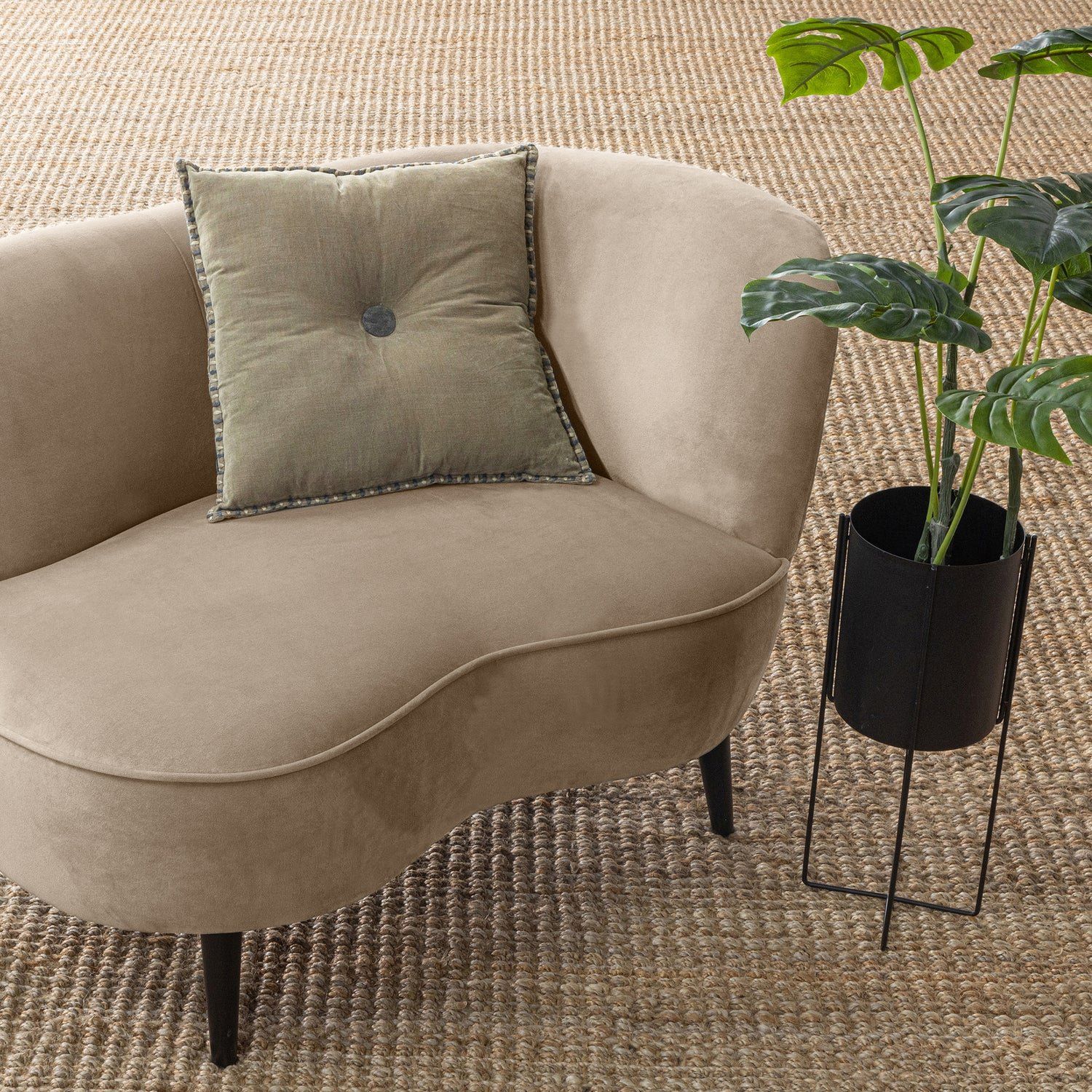WOOOD Sara Rechts Lounge Fauteuil