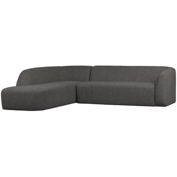 WOOOD Sloping Grey/Black Melange Hoekbank