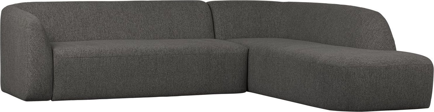 WOOOD Sloping Grey/Black Melange Hoekbank