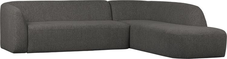 WOOOD Sloping Grey/Black Melange Hoekbank