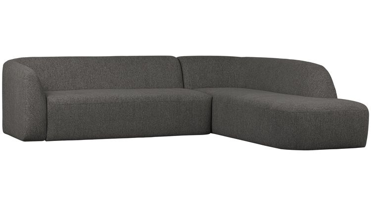 WOOOD Sloping Grey/Black Melange Hoekbank