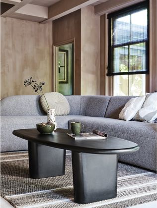 WOOOD Sloping Light Brown Melange Hoekbank