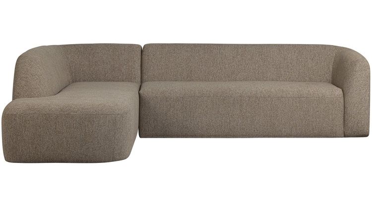 WOOOD Sloping Light Brown Melange Hoekbank