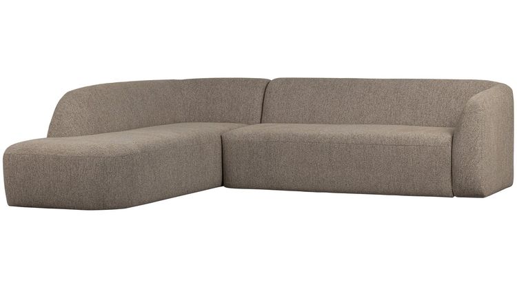 WOOOD Sloping Light Brown Melange Hoekbank