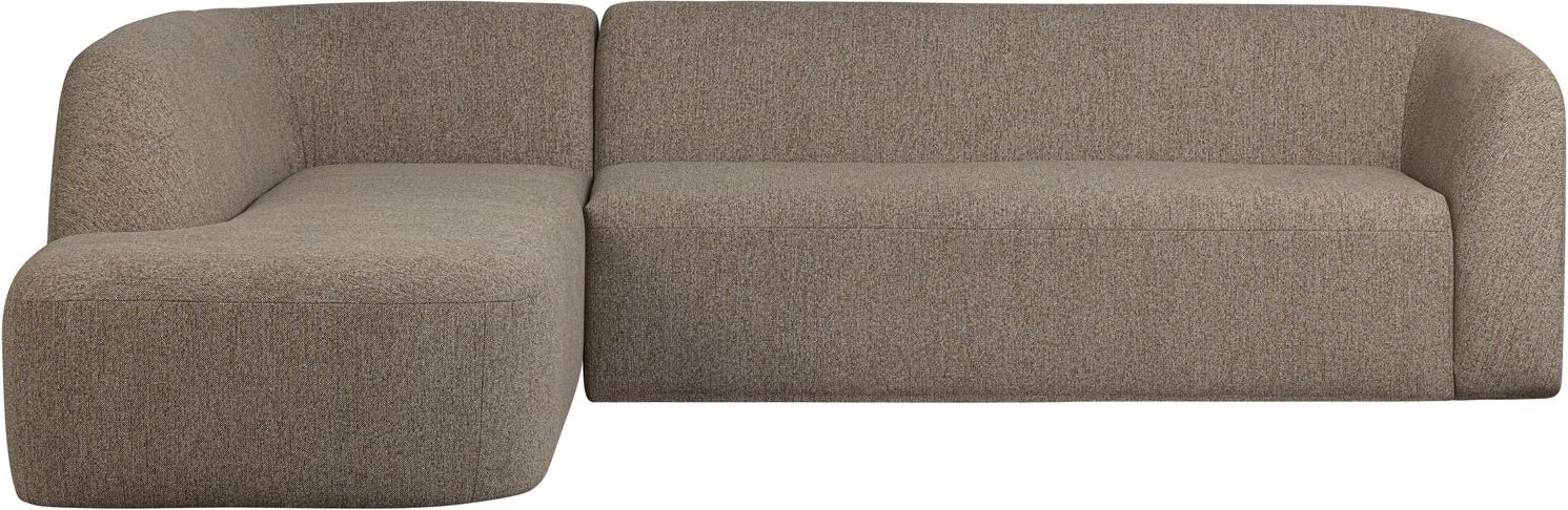 WOOOD Sloping Light Brown Melange Hoekbank