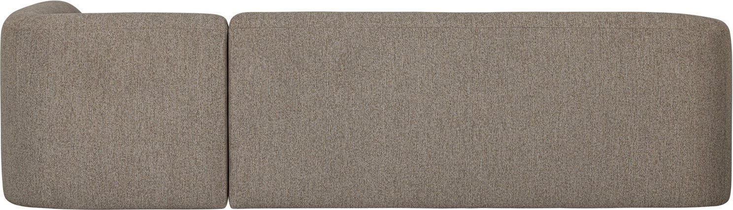 WOOOD Sloping Light Brown Melange Hoekbank