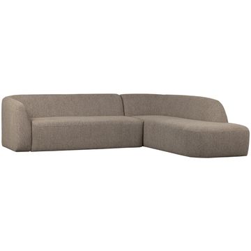 WOOOD Sloping Light Brown Melange Hoekbank