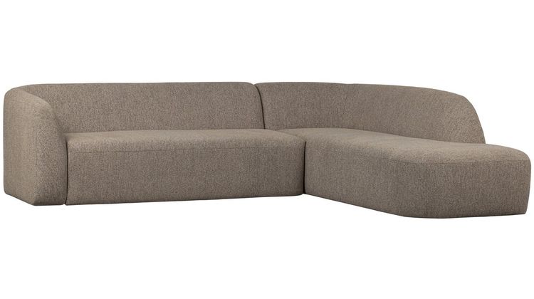 WOOOD Sloping Light Brown Melange Hoekbank