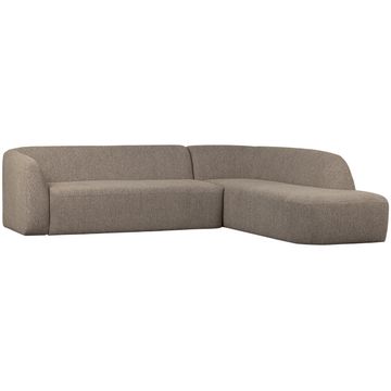 WOOOD Sloping Light Brown Melange Hoekbank