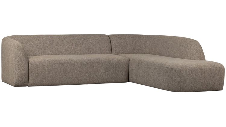 WOOOD Sloping Light Brown Melange Hoekbank