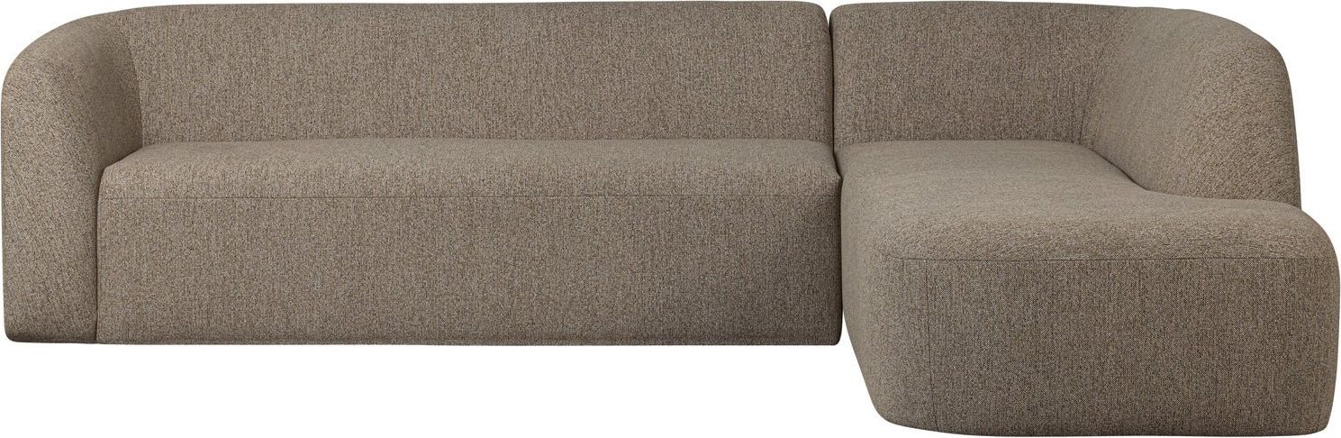 WOOOD Sloping Light Brown Melange Hoekbank