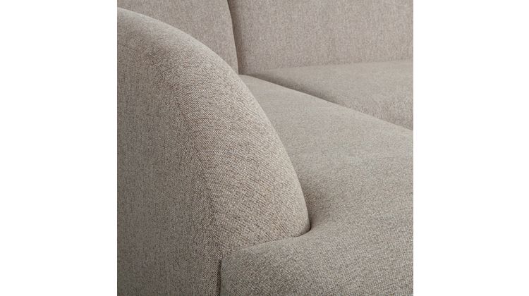 WOOOD Sloping Natural Melange Hoekbank