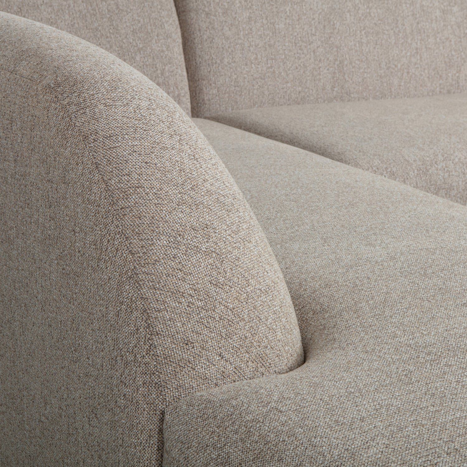 WOOOD Sloping Natural Melange Hoekbank