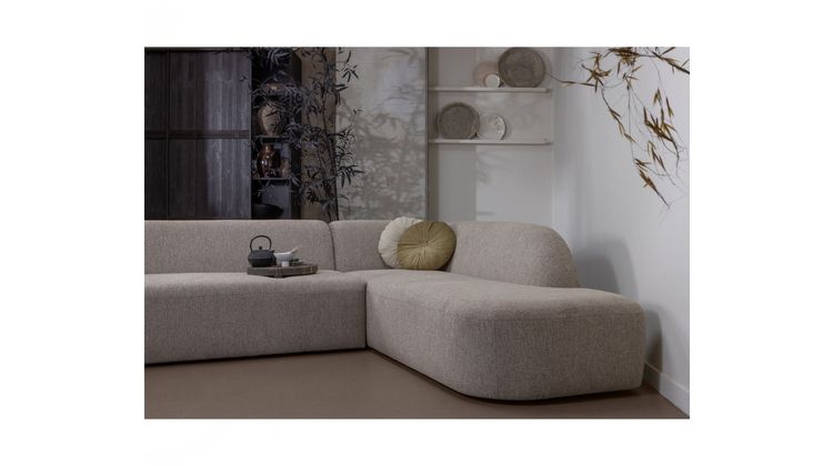 WOOOD Sloping Natural Melange Hoekbank