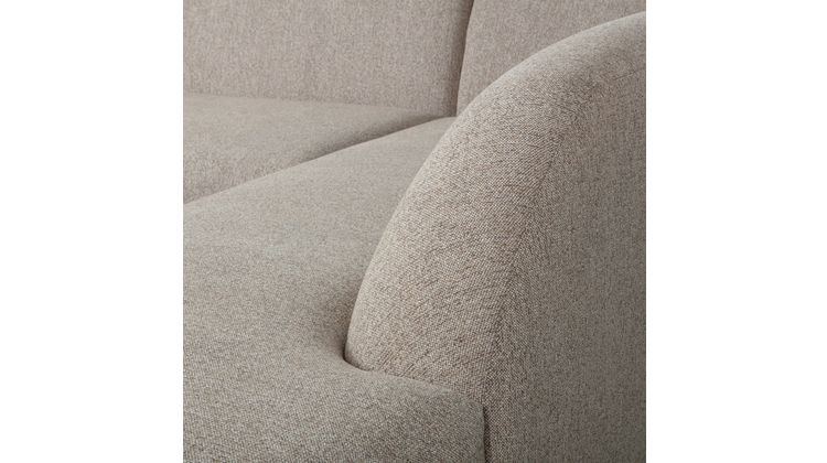 WOOOD Sloping Natural Melange Hoekbank