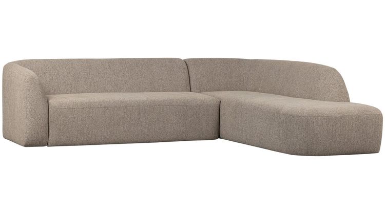 WOOOD Sloping Natural Melange Hoekbank