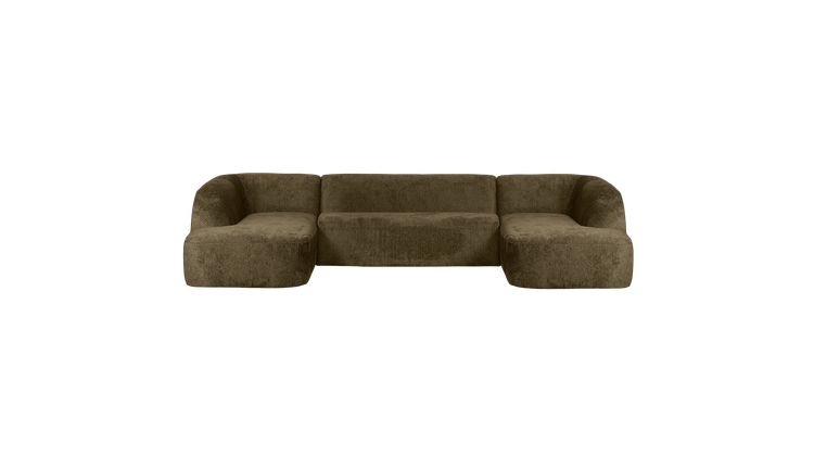 WOOOD Sloping Velvet U-bank