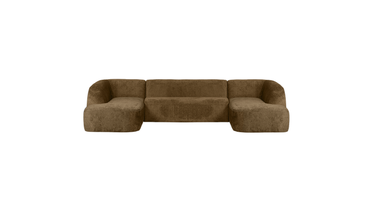 WOOOD Sloping Velvet U-bank