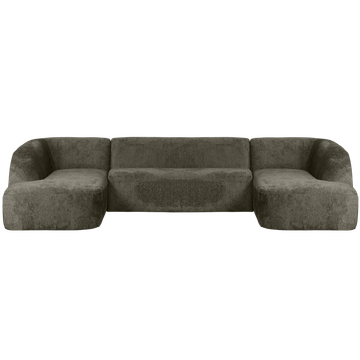 WOOOD Sloping Velvet U-bank