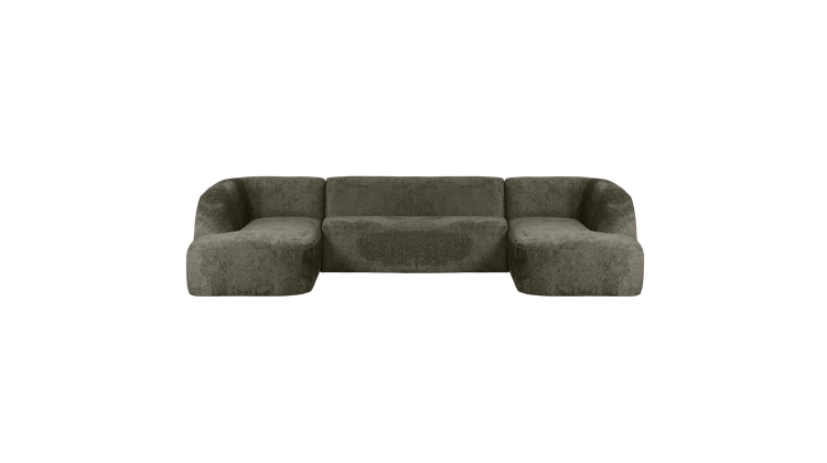 WOOOD Sloping Velvet U-bank