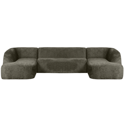 WOOOD Sloping Velvet U-bank