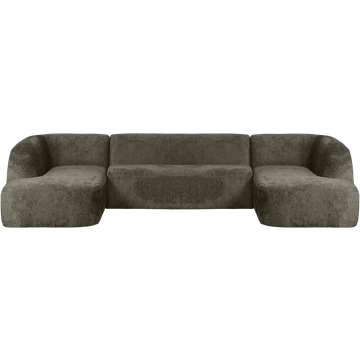 WOOOD Sloping Velvet U-bank