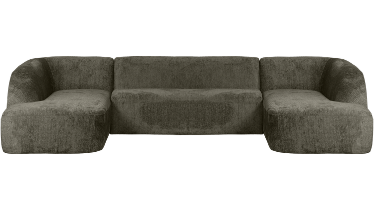 WOOOD Sloping Velvet U-bank