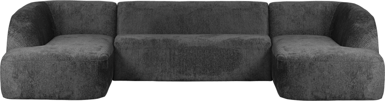 WOOOD Sloping Velvet U-bank