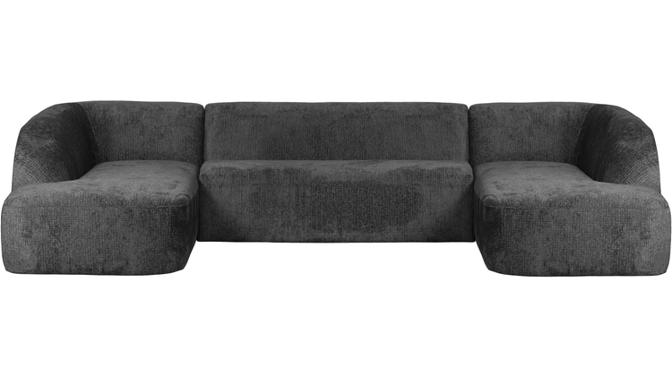 WOOOD Sloping Velvet U-bank
