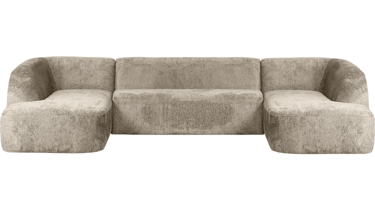 WOOOD Sloping Velvet U-bank