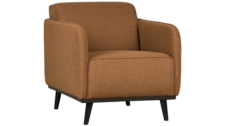 WOOOD Statement Bouclé met arm Fauteuil