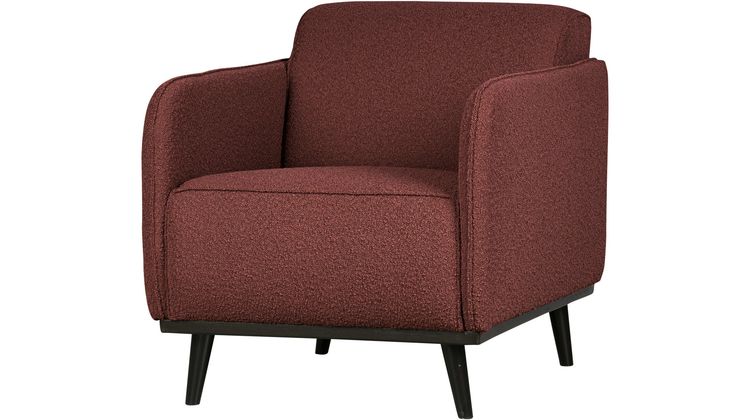 WOOOD Statement Bouclé met arm Fauteuil