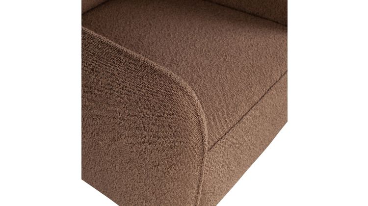 WOOOD Statement Bouclé met arm Fauteuil