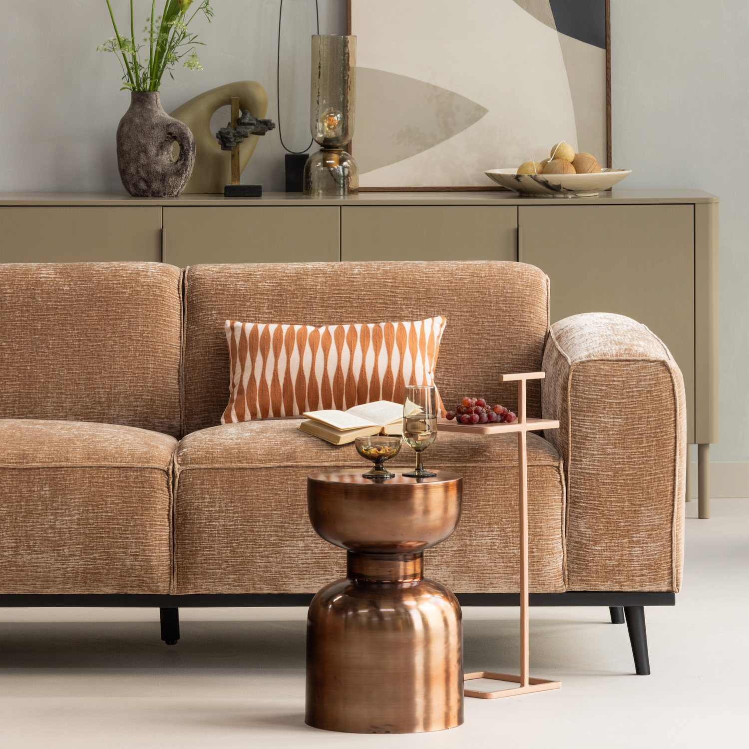 WOOOD Statement Velvet Hoekbank
