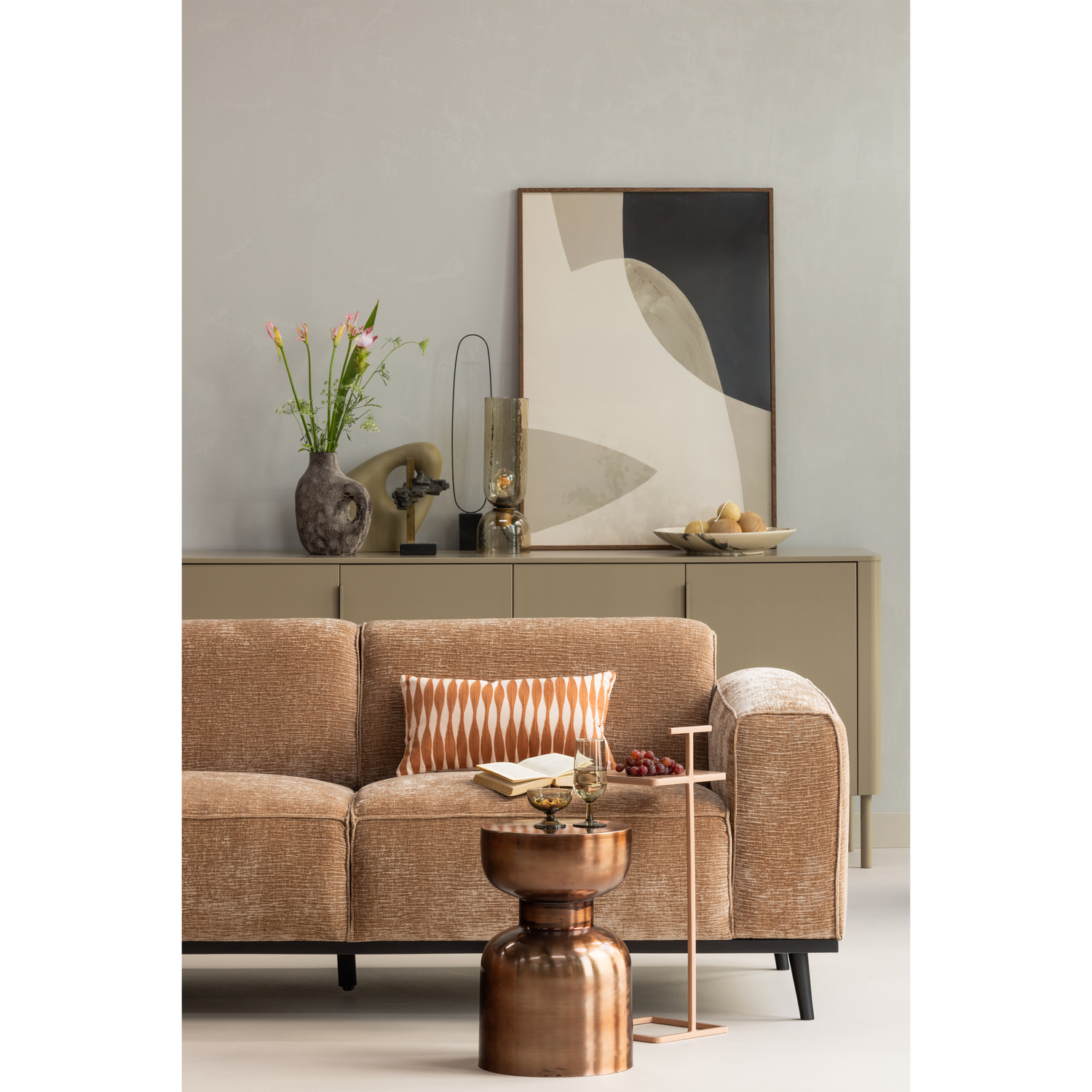 WOOOD Statement Velvet Hoekbank