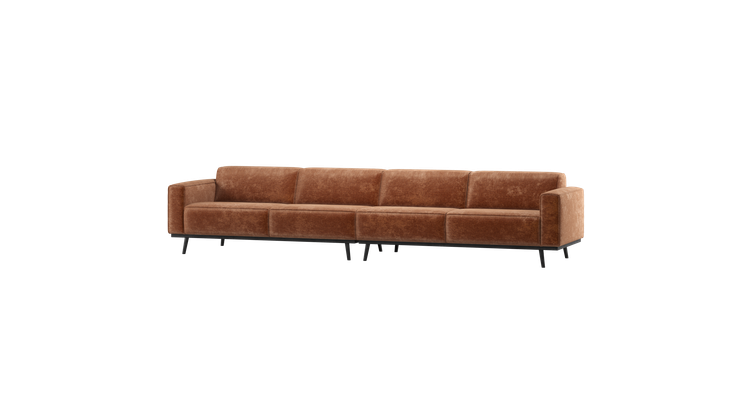 WOOOD Statement Velvet XL 4-Zitsbank