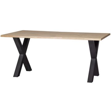 WOOOD Tablo Boomstam X-poot Eettafel